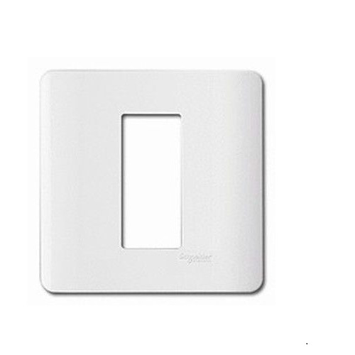 Schneider ZENcelo 1M Grid & 1M Cover Plate White IN8401C